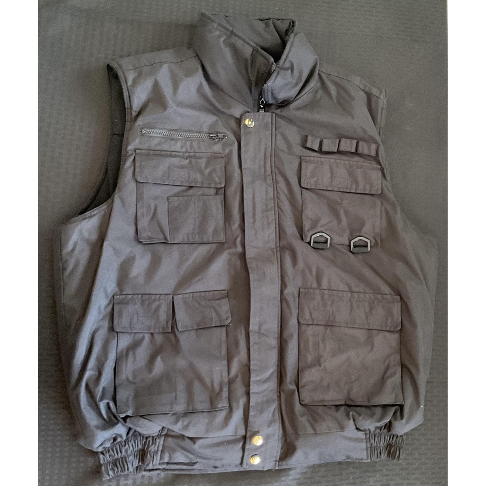 Oscar Sports Utility Vest Mens XL Multi Pocket Outdoor Fishing Hunting Jacket